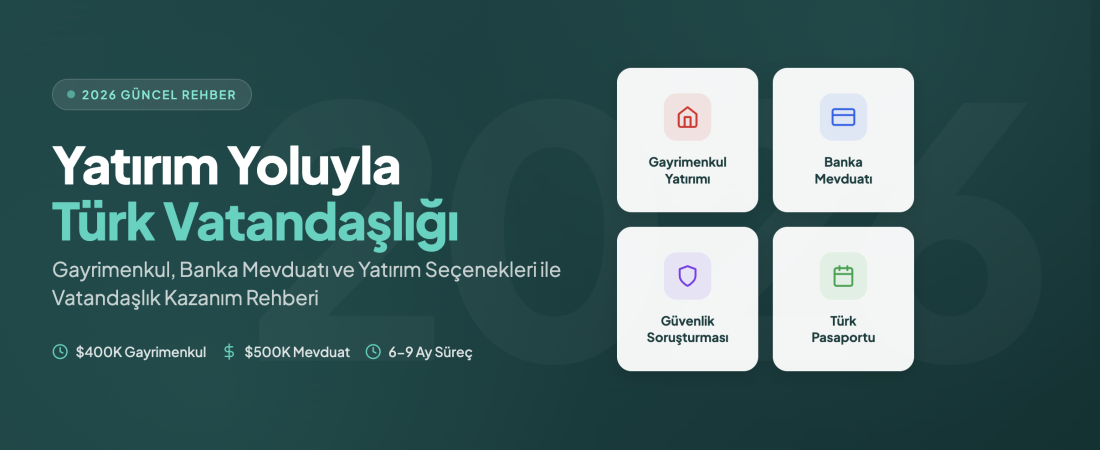 Türk Vatandaşlığı Hukuku ve Yatırım Yoluyla Vatandaşlık Kazanımı: 2026 Yılı Mevzuat ve Uygulama Rehberi