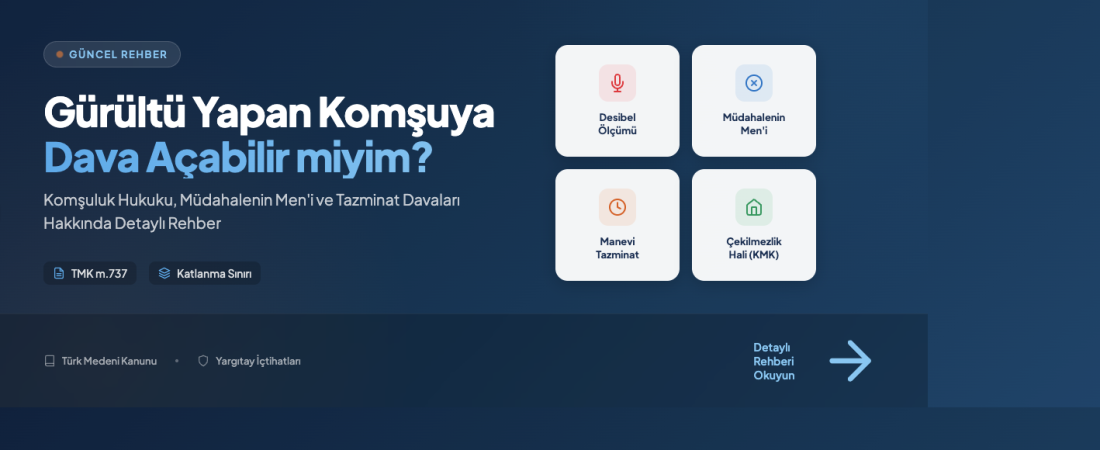 Komşu Gürültüsü Nedeniyle Dava Açılabilir mi? Hukuki Yollar Nelerdir?