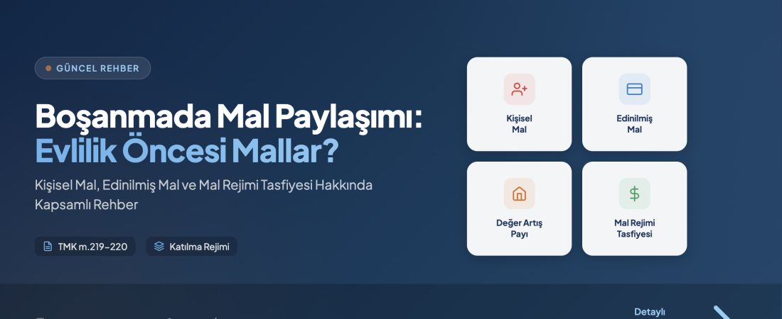 Boşanmada Mal Paylaşımı: Evlilik Öncesi Alınan Mallar Paylaşılır mı?